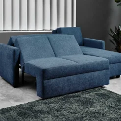 Wohnen Sofas|Sofa*Blaue Funktionsecke mit Bettkasten - Buleta
