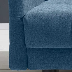 Wohnen Sofas|Sofa*Blaue Klappcouch mit Stoffbezug Flachgewebe - Lech
