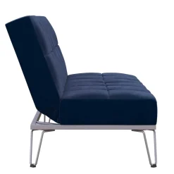 Wohnen Schlafsofas*Blaue Schlafcouch mit Samt Bezug - Otrando