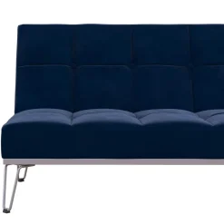 Wohnen Schlafsofas*Blaue Schlafcouch mit Samt Bezug - Otrando