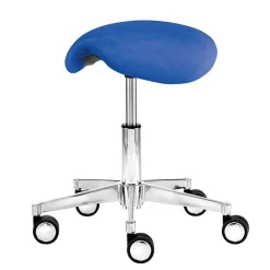 Wohnen Barhocker|Hocker*Blauer Arbeitshocker mit Sattel Sitz - Lago