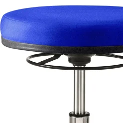 Wohnen Blauer Bürohocker mit runder Sitzfläche 48cm - Suprima