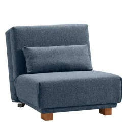 Wohnen Blauer Stoffsessel mit Schlaffunktion - Zimena