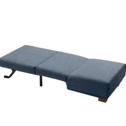 Wohnen Blauer Stoffsessel mit Schlaffunktion - Zimena