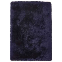 Wohnen Blauer Teppich mit 8 cm Hochflor - Vynna