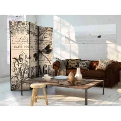 Wohnen Vintage Möbel|Paravents*Blickdichter Paravent mit Vintage Motiv - Havanna