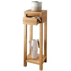 Wohnen Blumensäulen*Blumensäule mit Schublade aus Wildeiche Massivholz - Acapella