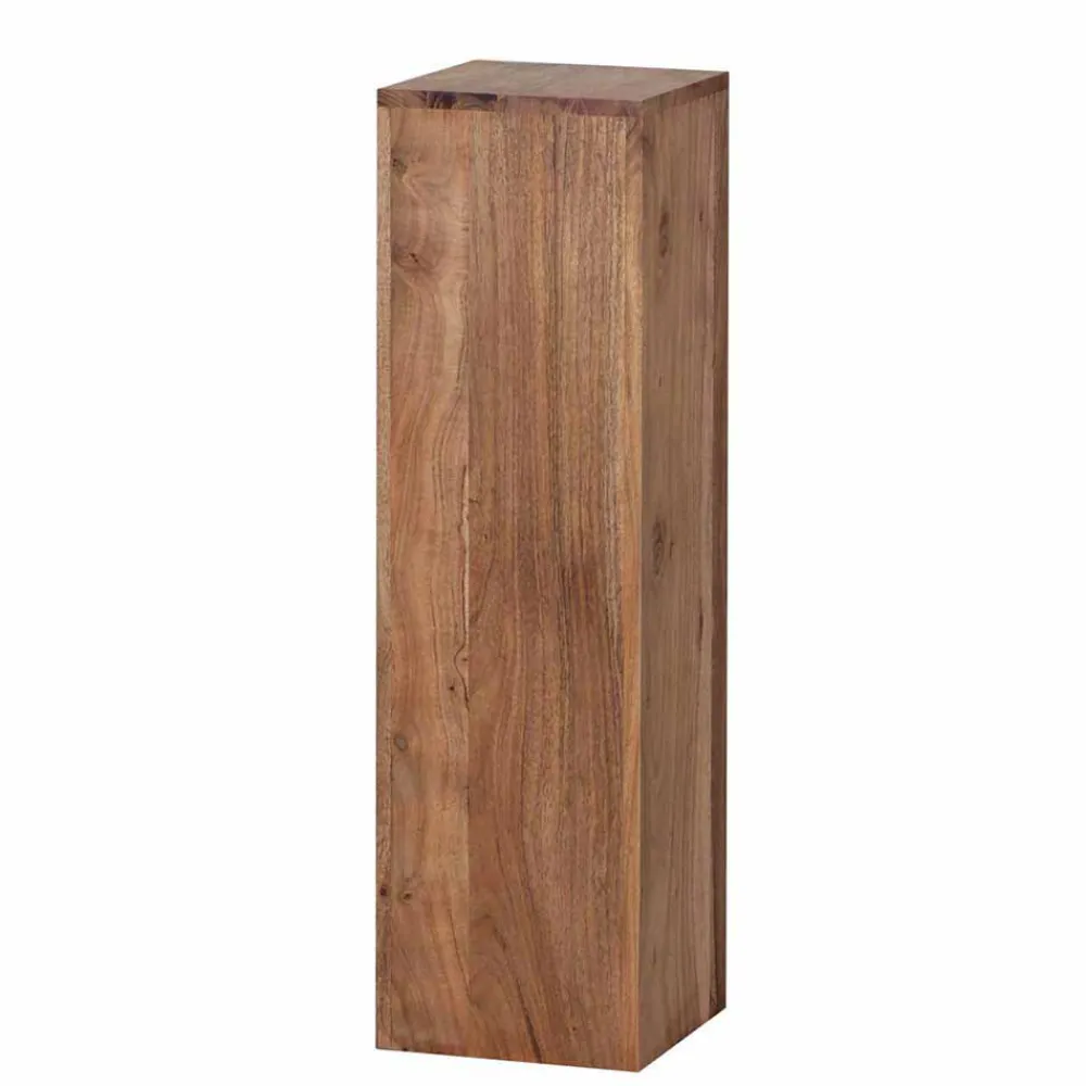 Wohnen Blumensäulen Set Vislan aus Holz massiv Akazie (dreiteilig)