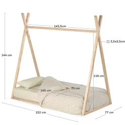 Wohnen Babybetten*Bodenbett Zeltbett für Kinder 70x140 cm - Rapidi