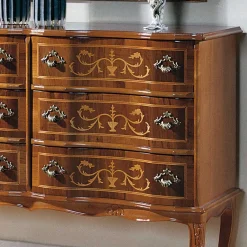 Wohnen Bodenfreie Kommode mit 6 Schubladen Agosto im Barock Stil