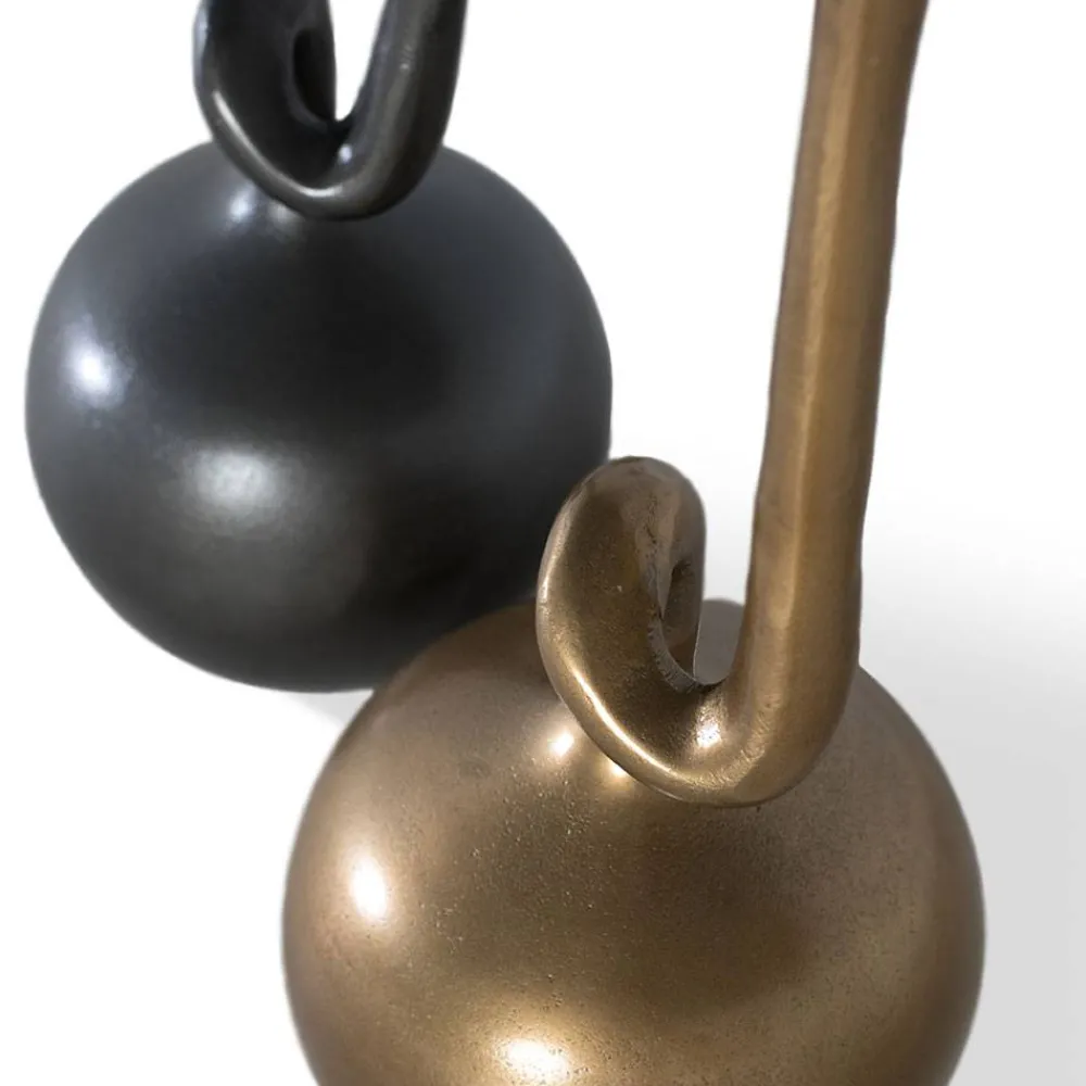 Wohnen Vasen*Bodenvasen Duo aus Metall - Holmes (zweiteilig)