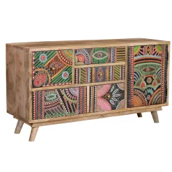 Wohnen Boho Style Kommode handbemalt - Winner