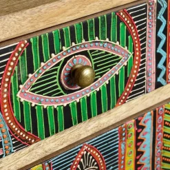 Wohnen Boho Style Kommode handbemalt - Winner