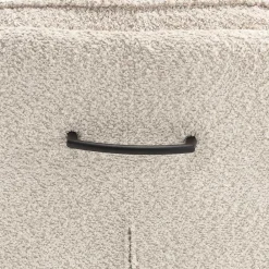 Wohnen Boucle Drehstuhl in Creme - Rocono