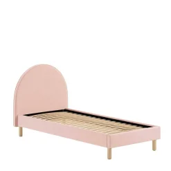 Wohnen Boucle Einzelbett in Rosa mit Natur - Skylab