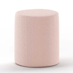 Wohnen Boucle Einzelbett in Rosa mit Natur - Skylab