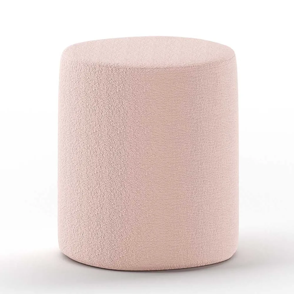 Wohnen Boucle Einzelbett in Rosa mit Natur - Skylab