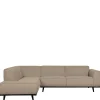 Wohnen Boucle Polsterecke in Beige mit Federkern - Amindo