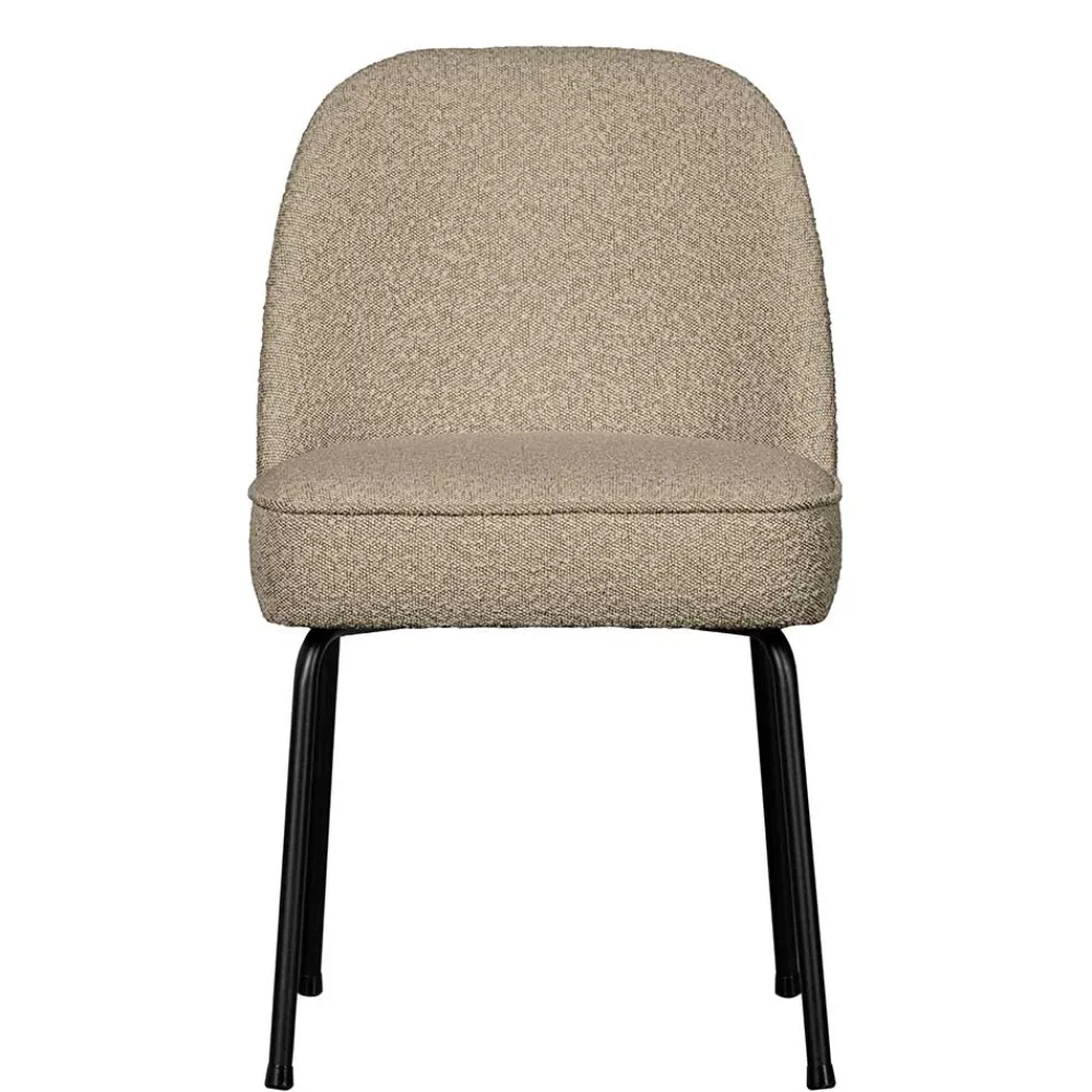 Wohnen Retro Möbel|Küchenstühle*Boucle Polsterstühle in Beige - Laderla (2er Set)