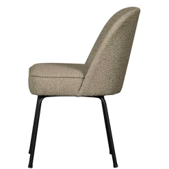 Wohnen Retro Möbel|Küchenstühle*Boucle Polsterstühle in Beige - Laderla (2er Set)