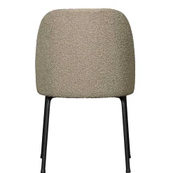 Wohnen Retro Möbel|Küchenstühle*Boucle Polsterstühle in Beige - Laderla (2er Set)