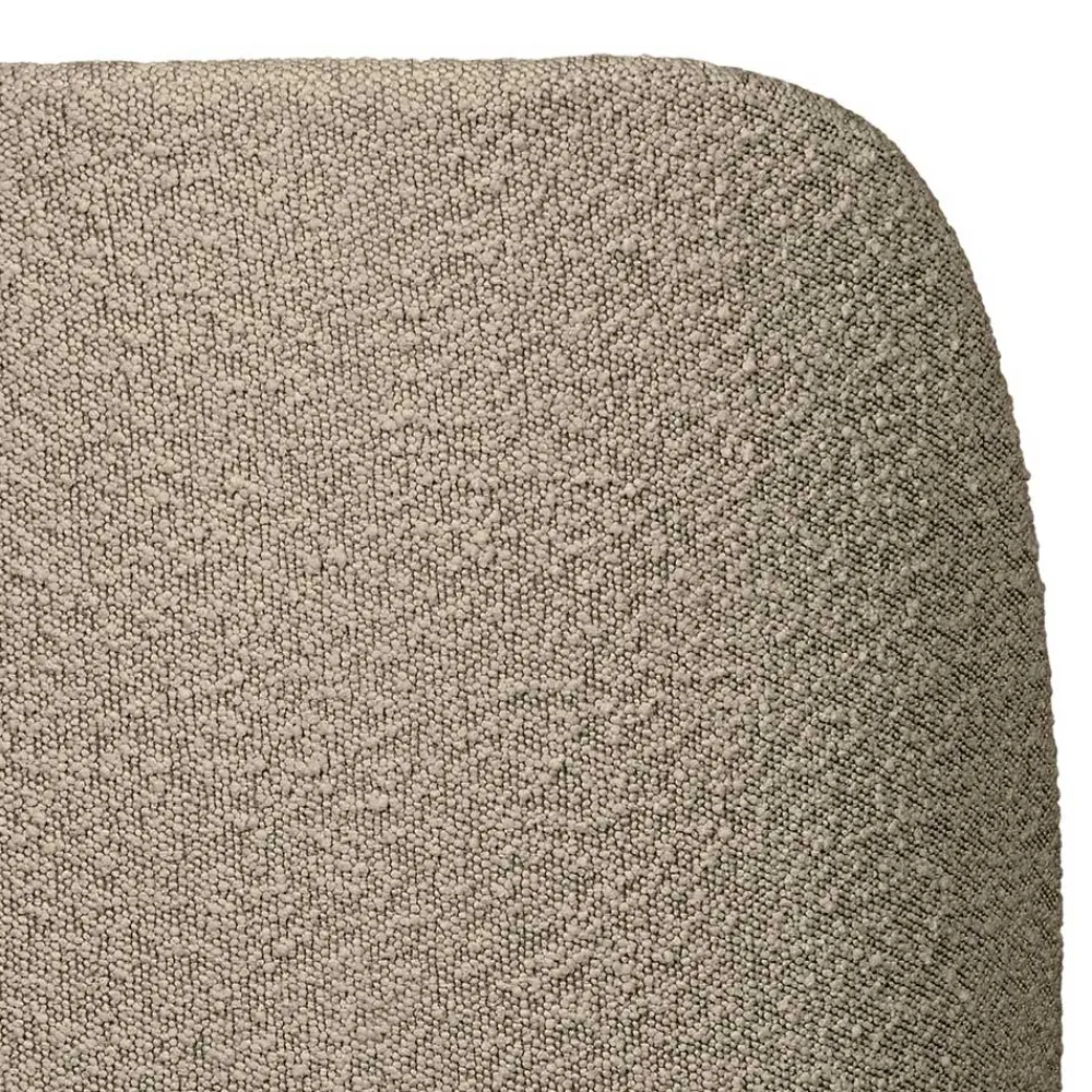 Wohnen Retro Möbel|Küchenstühle*Boucle Polsterstühle in Beige - Laderla (2er Set)