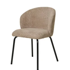 Wohnen Skandinavische Möbel|Küchenstühle*Boucle Polsterstühle in Beige - Runicava (2er Set)