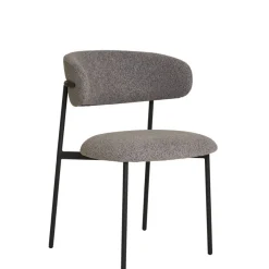 Wohnen Skandinavische Möbel|Küchenstühle*Boucle Polsterstuhl im Skandi Design - Tornado (2er Set)