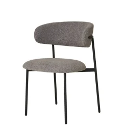 Wohnen Skandinavische Möbel|Küchenstühle*Boucle Polsterstuhl im Skandi Design - Tornado (2er Set)