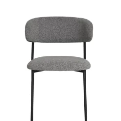 Wohnen Skandinavische Möbel|Küchenstühle*Boucle Polsterstuhl im Skandi Design - Tornado (2er Set)