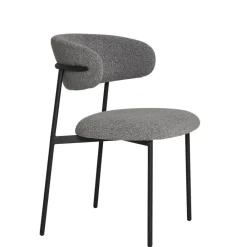 Wohnen Skandinavische Möbel|Küchenstühle*Boucle Polsterstuhl im Skandi Design - Tornado (2er Set)