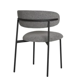 Wohnen Skandinavische Möbel|Küchenstühle*Boucle Polsterstuhl im Skandi Design - Tornado (2er Set)