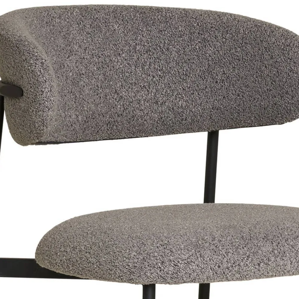 Wohnen Skandinavische Möbel|Küchenstühle*Boucle Polsterstuhl im Skandi Design - Tornado (2er Set)