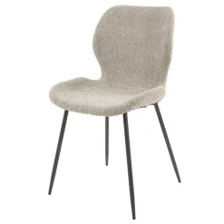 Wohnen Boucle Schalenstühle in Beige - Dirava (4er Set)