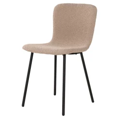 Wohnen Boucle Stühle in Beige - Menoria (2er Set)