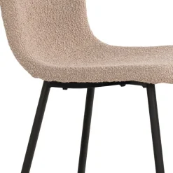 Wohnen Boucle Stühle in Beige - Menoria (2er Set)