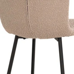 Wohnen Boucle Stühle in Beige - Menoria (2er Set)