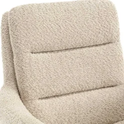 Wohnen Wohnzimmerstühle*Boucle Tischsessel mit Holz Drehgestell - Corpus (2er Set)