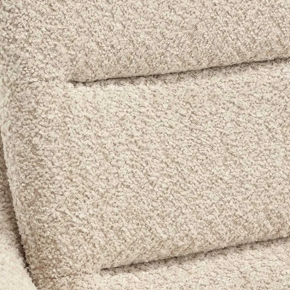 Wohnen Wohnzimmerstühle*Boucle Tischsessel mit Holz Drehgestell - Corpus (2er Set)