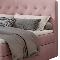Wohnen Betten|Betten*Boxbett in Altrosa - matter Samt - Fernand