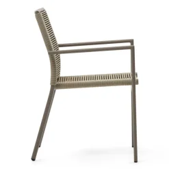 Wohnen Braune Armlehnenstühle Indoor & Outdoor - Fivizano (4er Set)