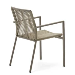 Wohnen Braune Armlehnenstühle Indoor & Outdoor - Fivizano (4er Set)