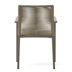 Wohnen Braune Armlehnenstühle Indoor & Outdoor - Fivizano (4er Set)