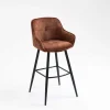 Wohnen Barhocker*Braune Barstühle mit Armlehnen - Caballo (2er Set)