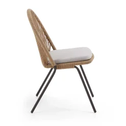 Wohnen Braune Designstühle mit Kordel - Smonos (4er Set)