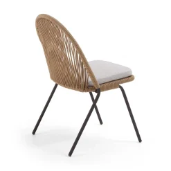 Wohnen Braune Designstühle mit Kordel - Smonos (4er Set)