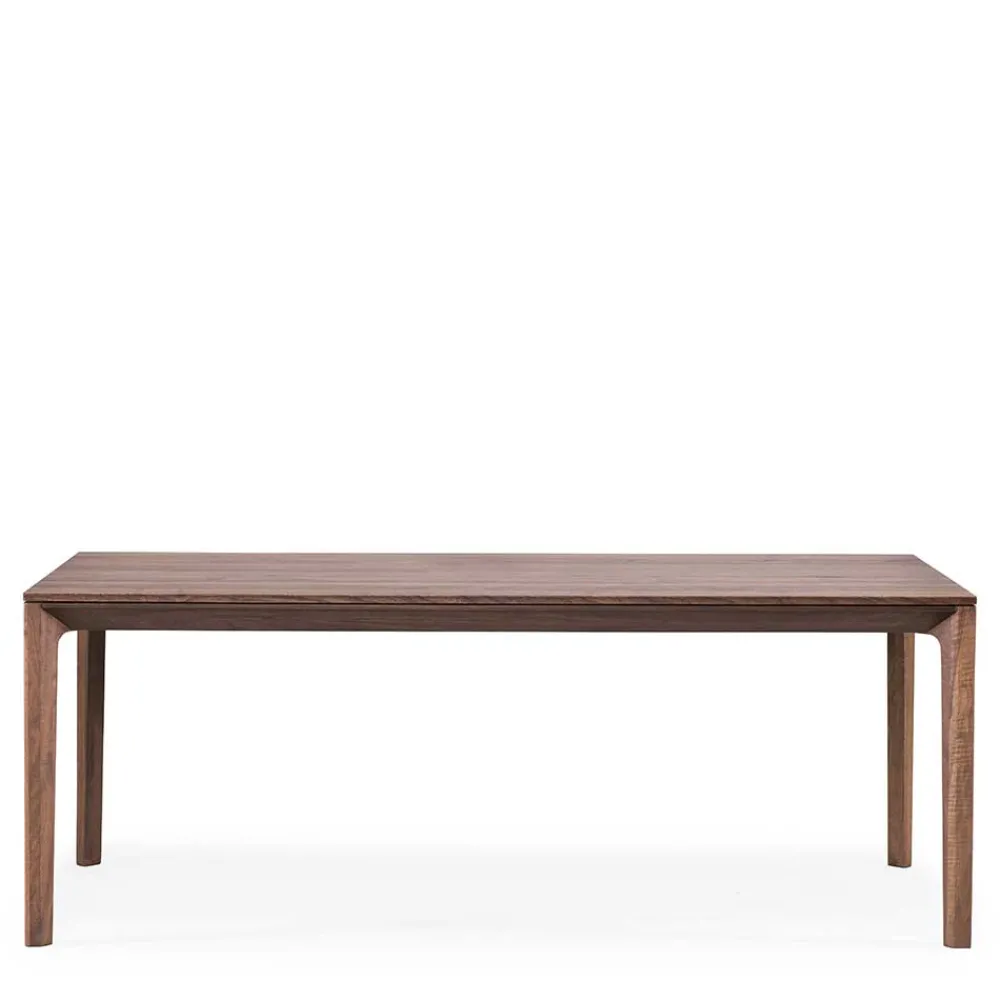 Wohnen Naturholzmöbel|Retro Möbel*Brauner Esszimmertisch aus Nussbaum Holz - Caceres