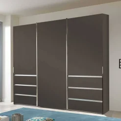 Wohnen Brauner Kombi-Kleiderschrank 300 cm breit - Yana