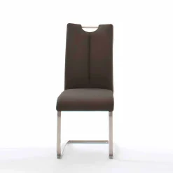 Wohnen Brauner Stuhl mit hoher Lehne - Montry (2er Set)