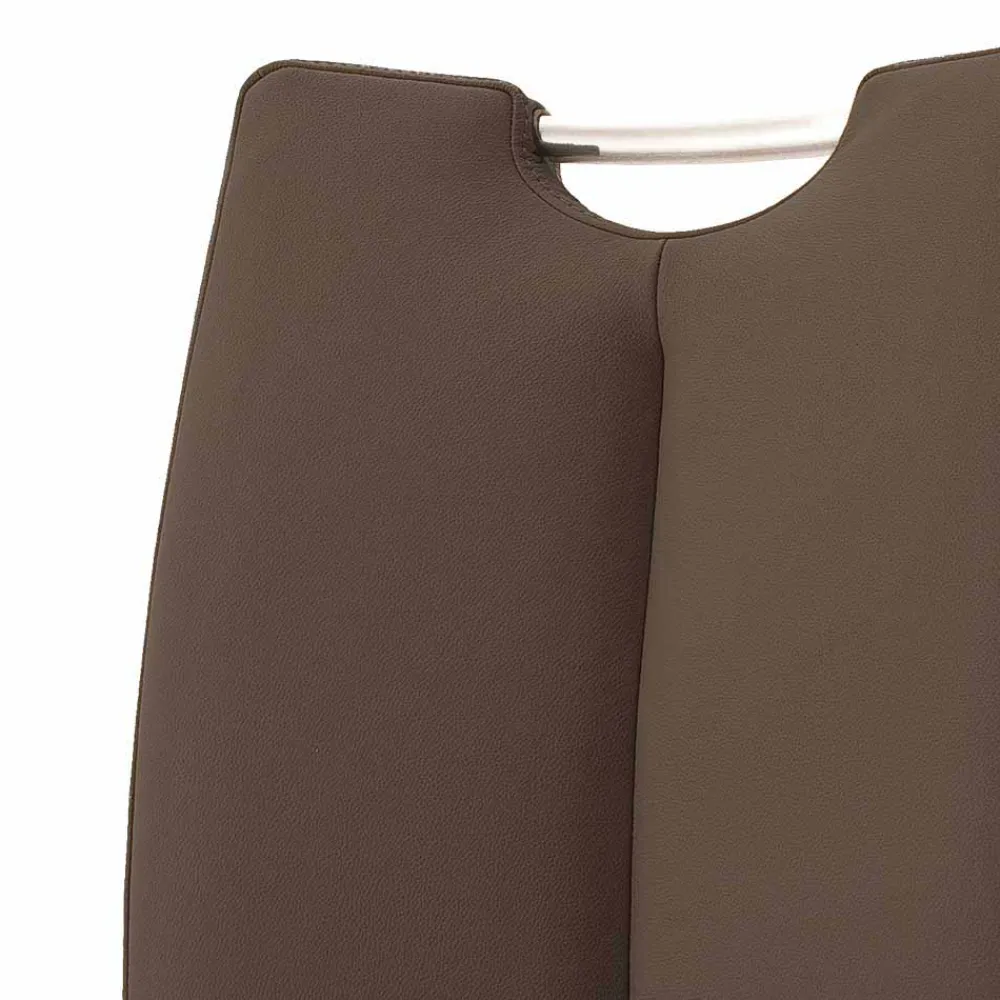 Wohnen Brauner Stuhl mit hoher Lehne - Montry (2er Set)